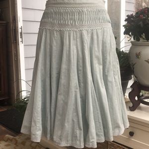 Ted Baker Sage Green Beaded Waist Skirt - Size 4